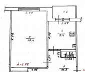 2-комн, 54.2кв м, этаж 4/5 Артиллерийский пер, 12
