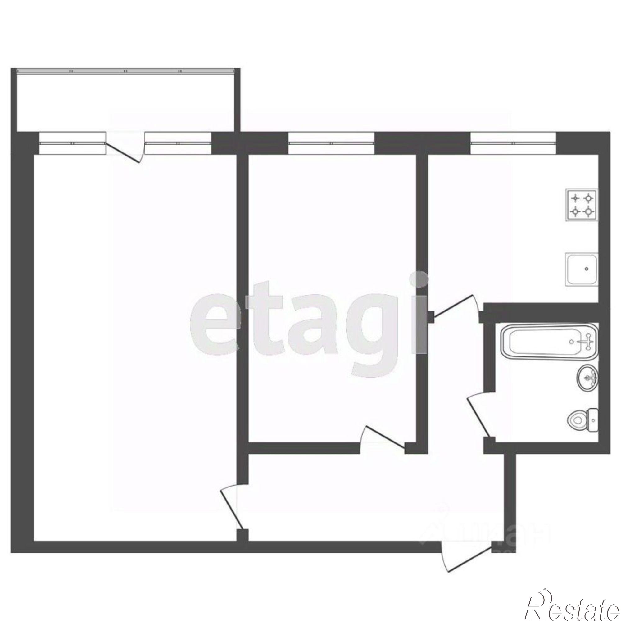 Купить квартиру за 3 750 000 рублей на городской округ Тверь, Тверь