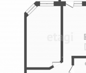 1-комн, 41кв м, этаж 9/12 Псковская улица, 6