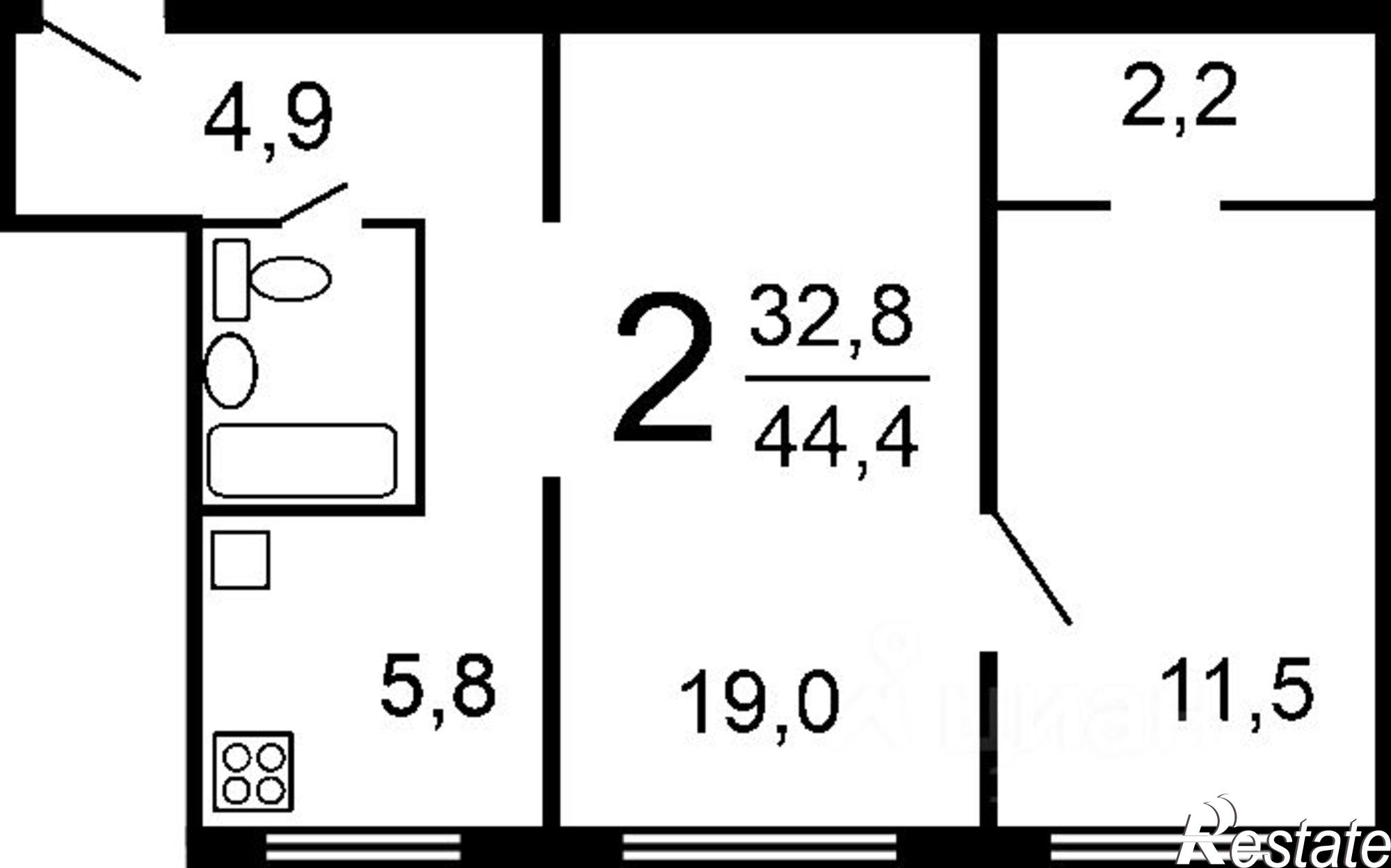 Купить квартиру за 2 980 000 рублей на Тверь, проспект Ленина, 14к3