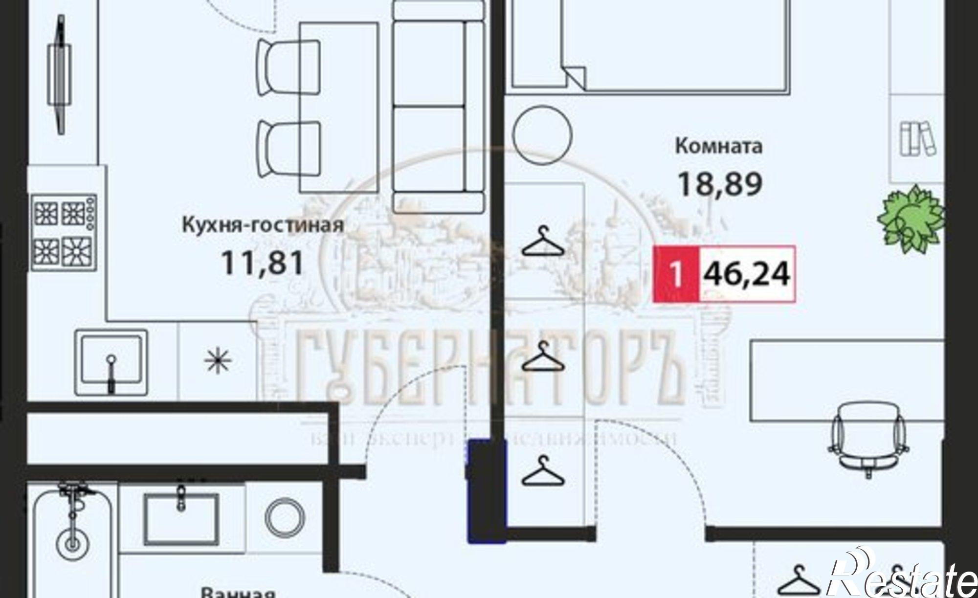 Купить квартиру за 4 947 680 рублей на Оснабрюкская улица, 22