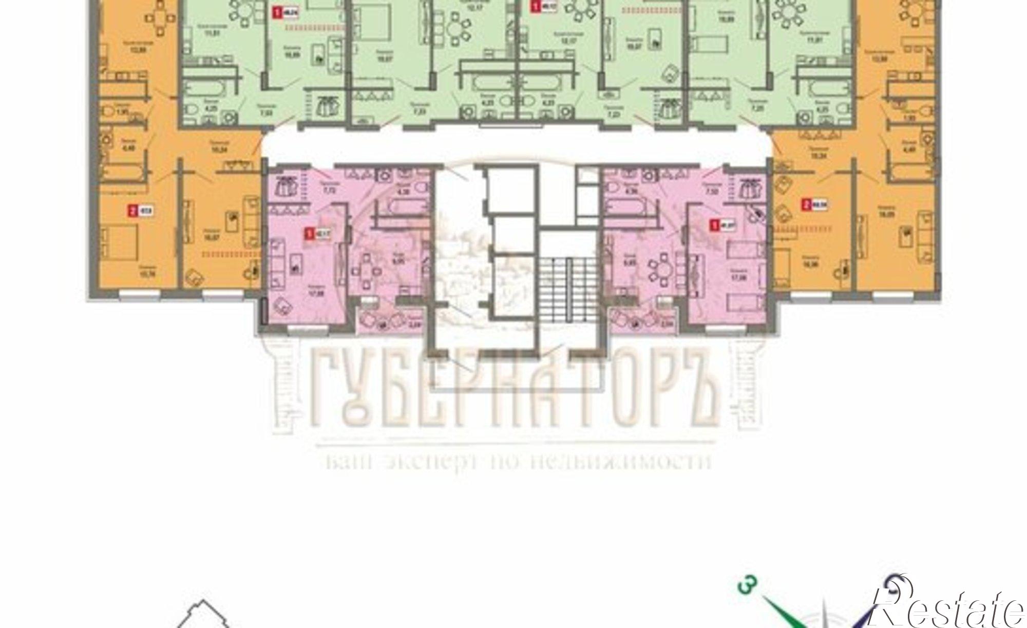 Купить квартиру за 4 947 680 рублей на Оснабрюкская улица, 22