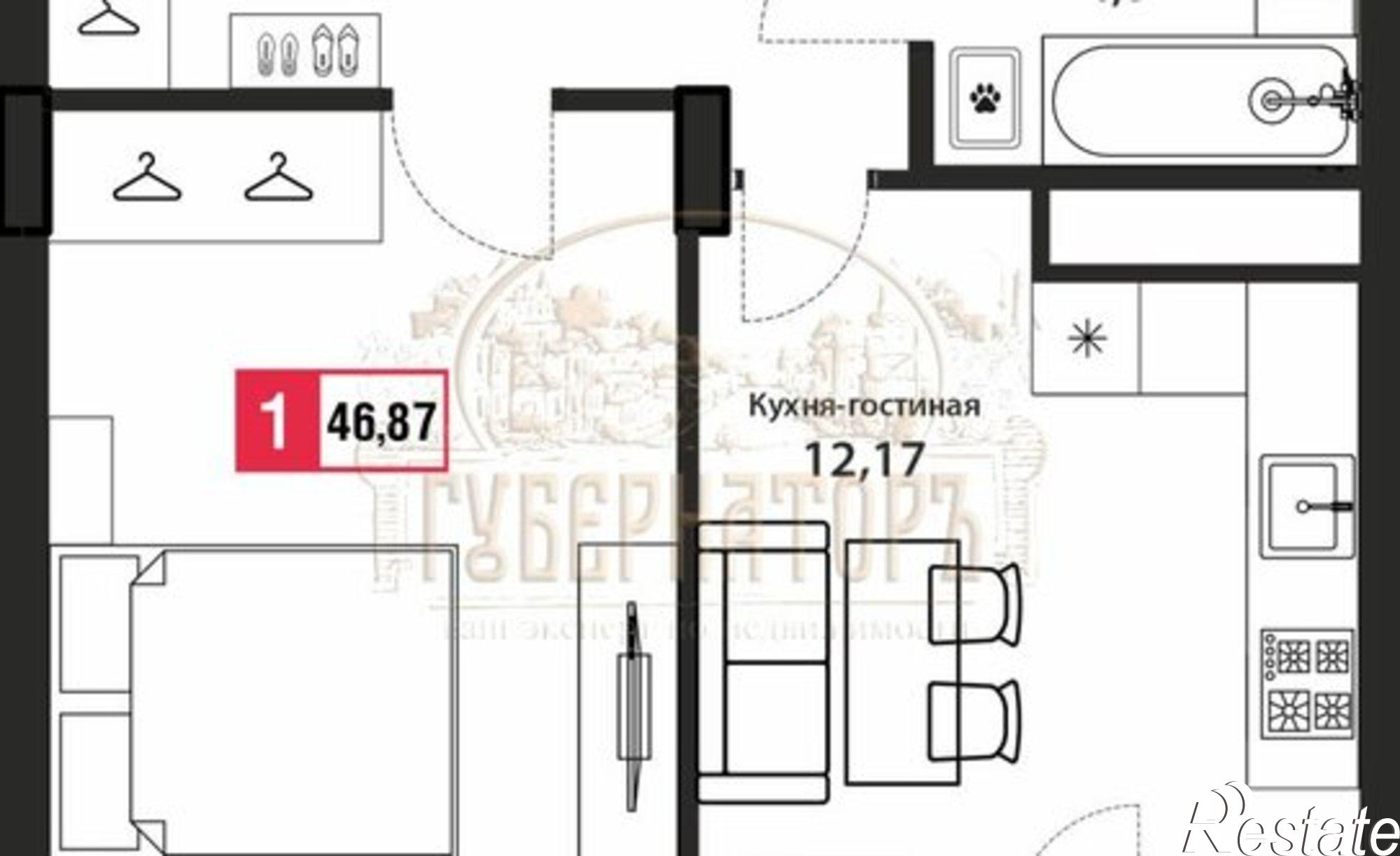 Купить квартиру за 4 921 350 рублей на Оснабрюкская улица, 22