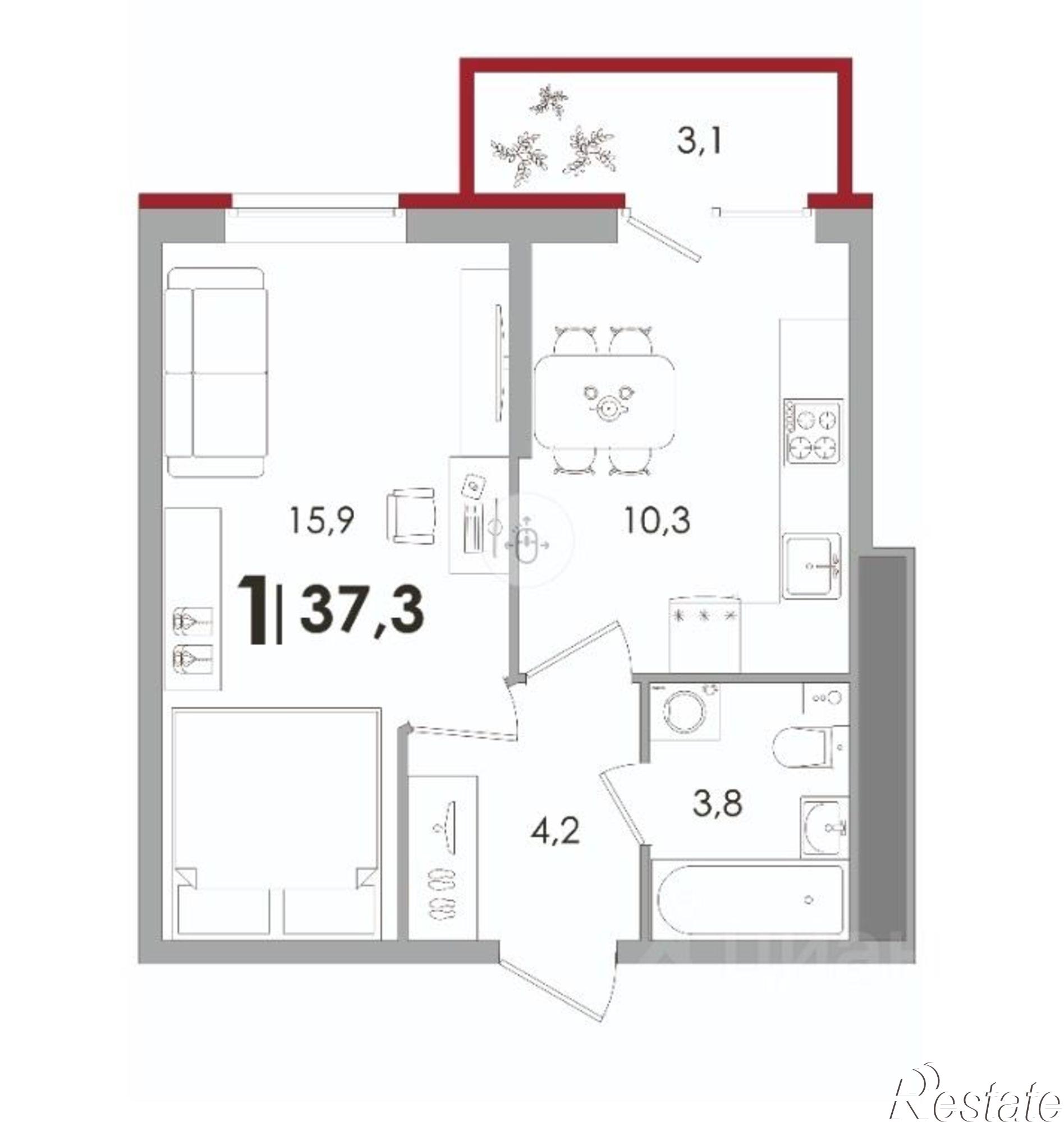 Купить квартиру за 5 250 000 рублей на улица С.Я. Лемешева, 10