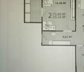 2-комн, 74кв м, этаж 6/9 бульвар Гусева, 46