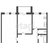 2-комн, 38кв м, этаж 3/5 улица Тамары Ильиной, 32