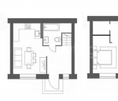 2-комн, 57кв м, этаж 2/2 Тростниковый проезд, 7
