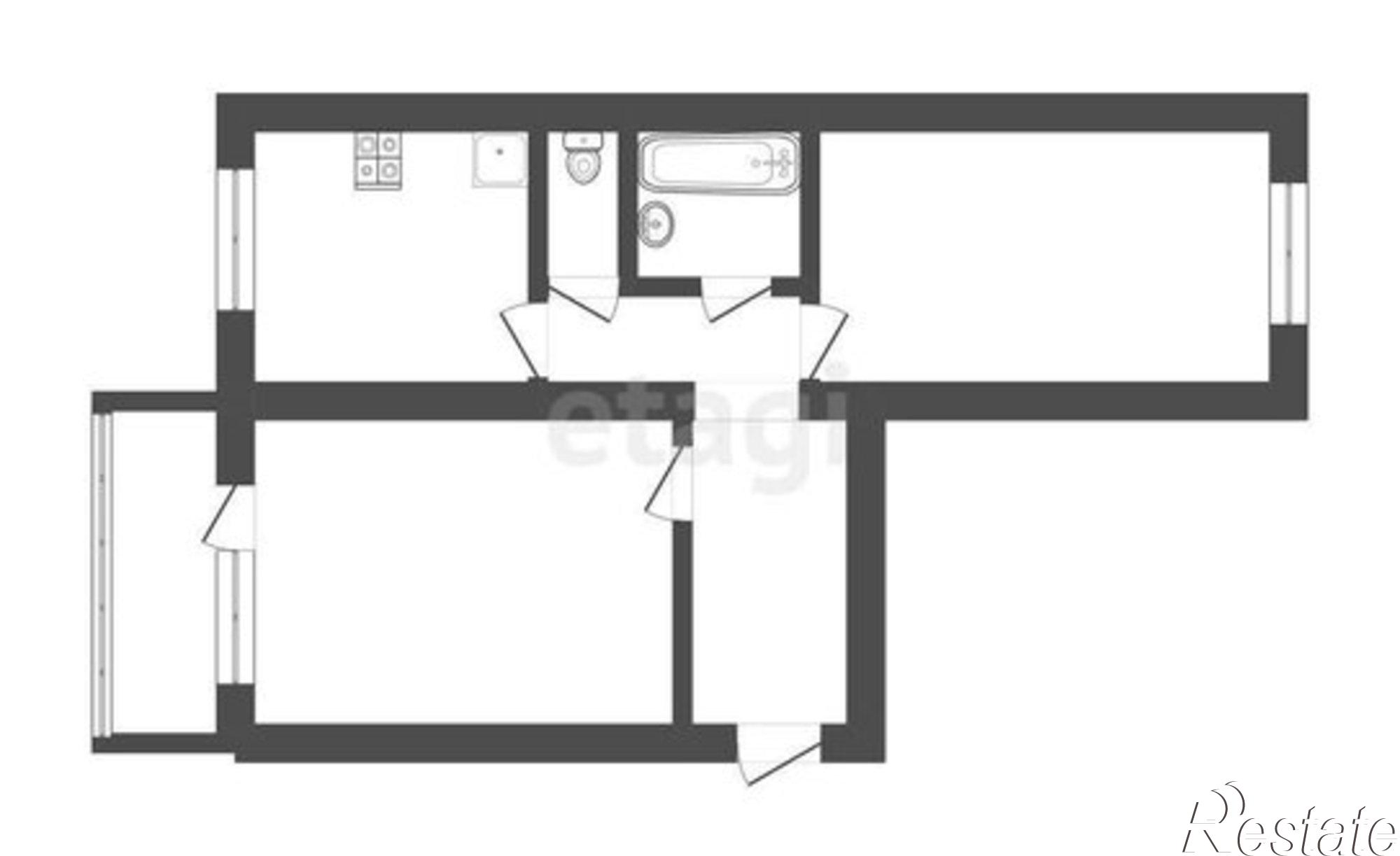 Купить квартиру за 5 190 000 рублей на улица Зои Космодемьянской, 3