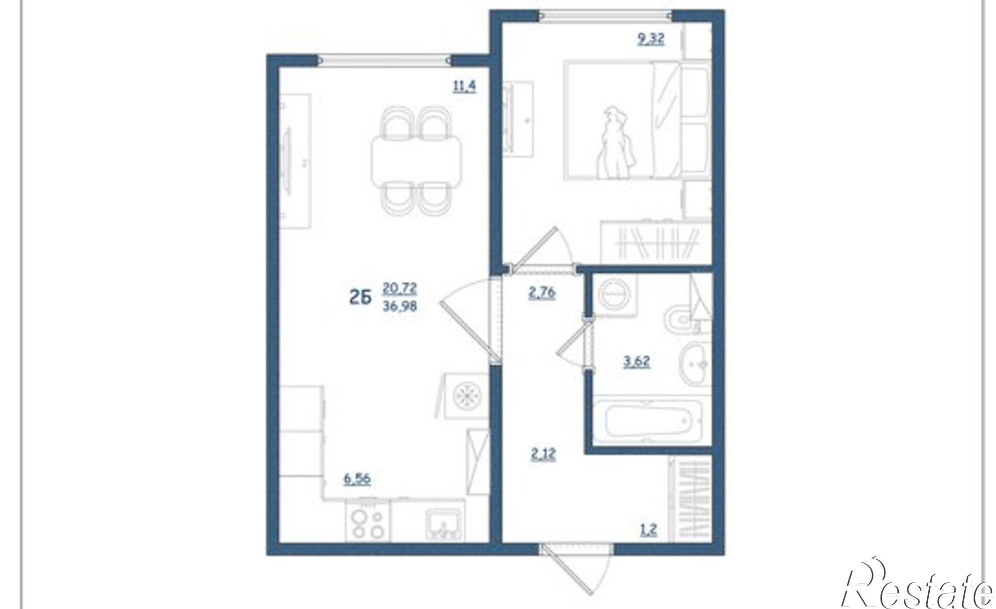 Купить квартиру за 5 269 140 рублей на улица Левитана, 93А