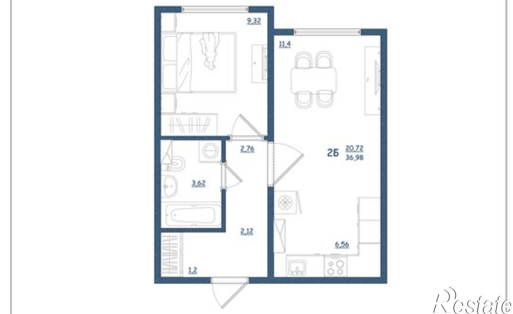 Купить квартиру за 5 287 640 рублей на улица Левитана, 93А