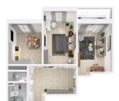 3-комн, 90.26 кв м, этаж 12/22 Оснабрюкская ул, 22