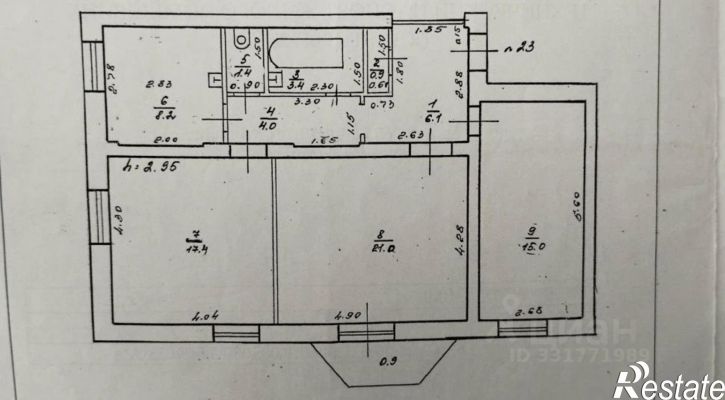 3-комн квартира Тверь, Гвардейская улица, 7