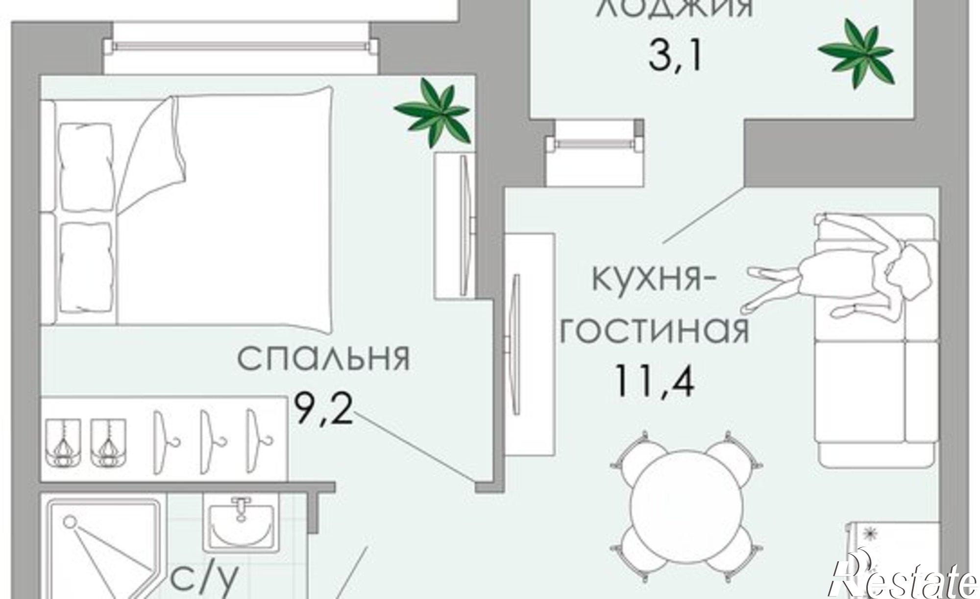 Купить квартиру за 5 780 750 рублей на Тверь, бульвар Гусева, 63