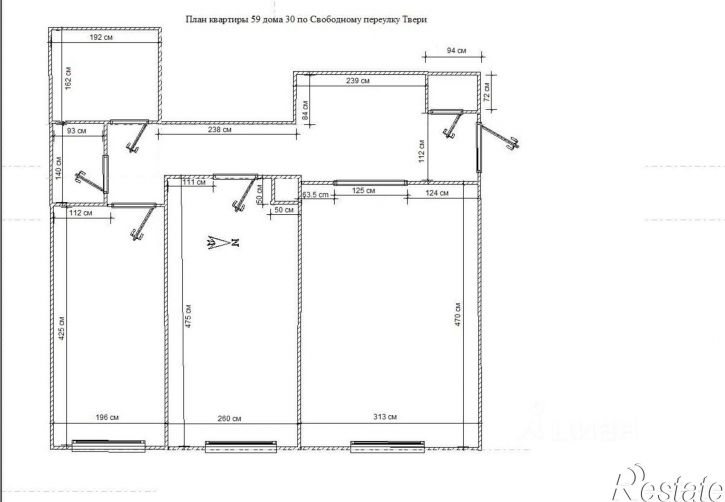 2-комн квартира Тверь, Свободный переулок, 30