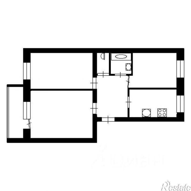 3-комн квартира Тверь, 1-я Поселковая улица, 7