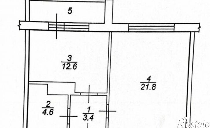 1-комн квартира Тверь, бульвар Гусева, 58