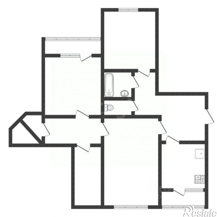 3-комн квартира ул Академическая, 8,  д. 8