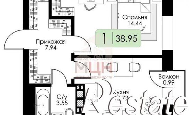 1-комн квартира улица Коминтерна, 91 к1,  д. 91 к1